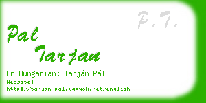 pal tarjan business card