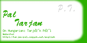 pal tarjan business card